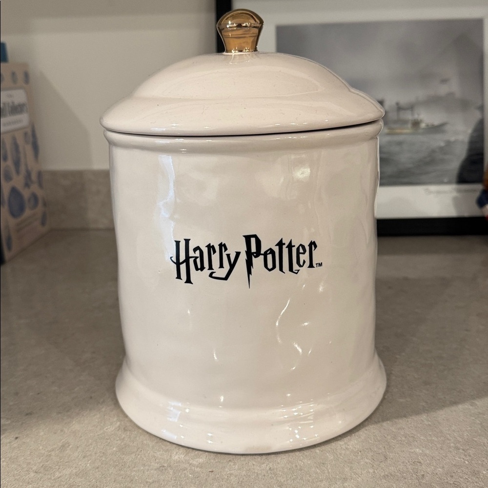 Make an offer! New! Harry Potter X Rae Dunn Chocolate Frogs Cookie Jar - Picture 2 of 2